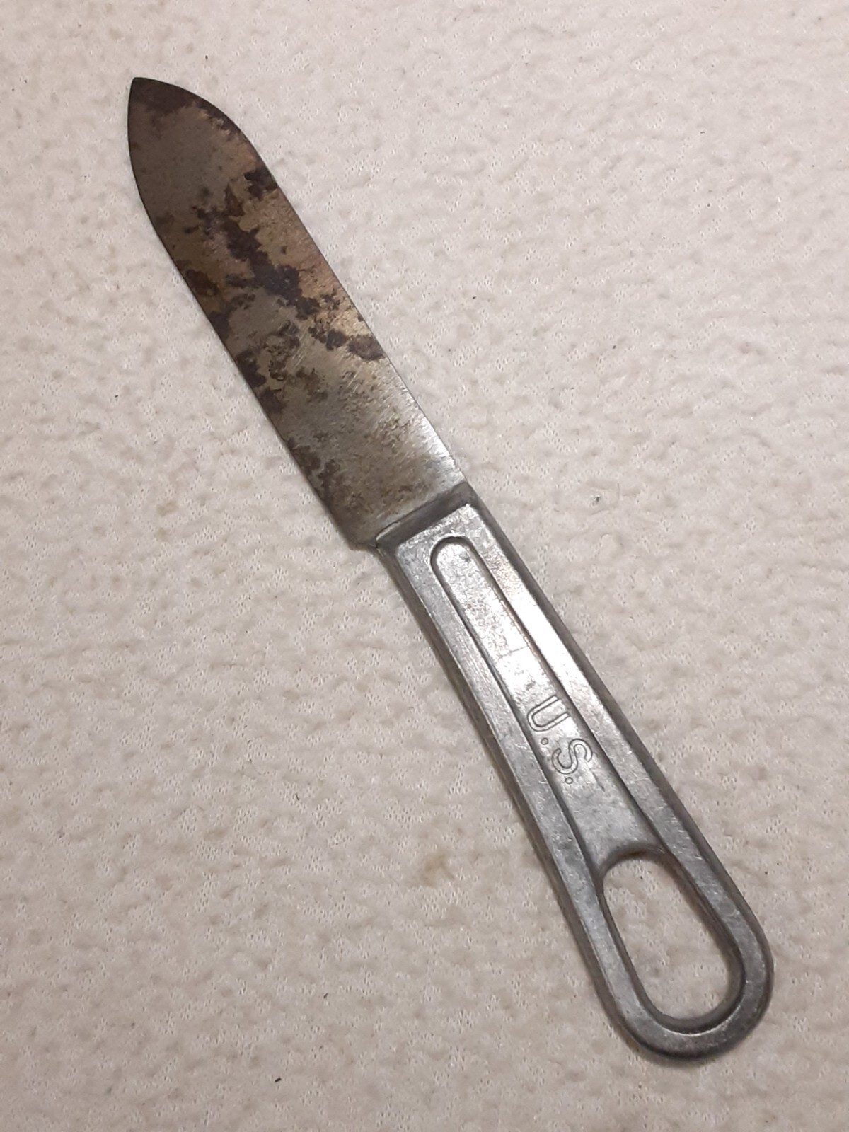 ORIGINAL WWII US MILITARY MESS KIT KNIFE UTENSIL FLATWARE SHIPS FREE