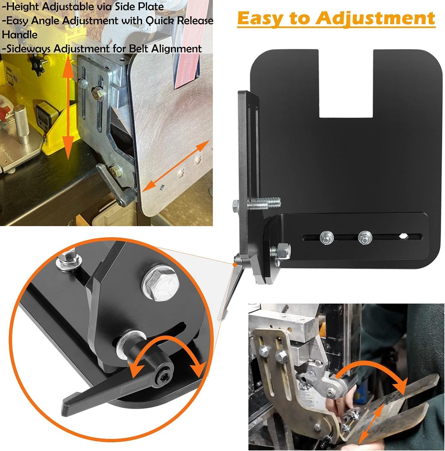 2x72" Knife Bevel Grinding Jig Tool Rest OBM Belt Grinder Tilt Table Flat Platen