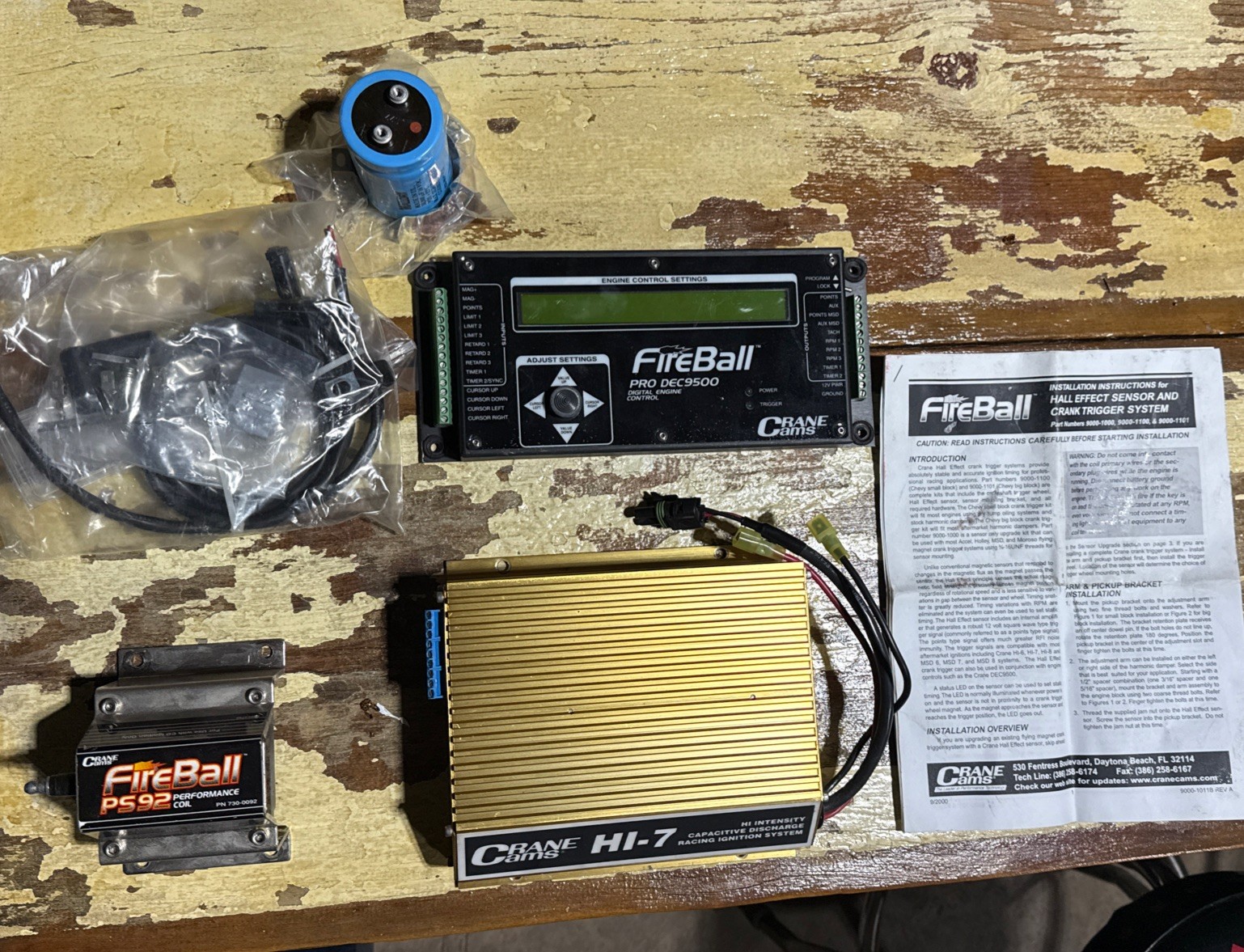 Crane HI-7 Ignition system includes Fireball PS92 Coil and Pro DEC9500 Control
