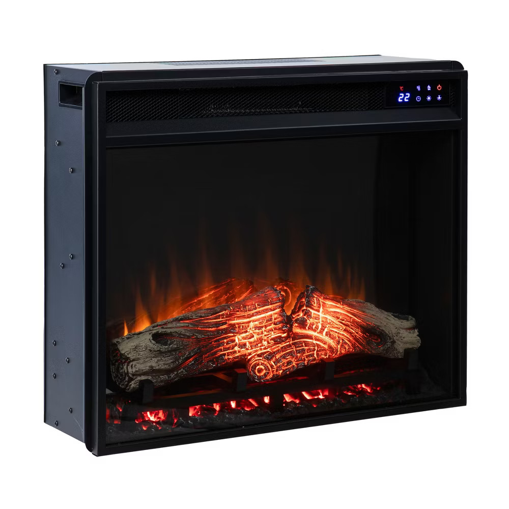 23'' Touch Screen Electric Firebox with Remote Control - Black - SEI