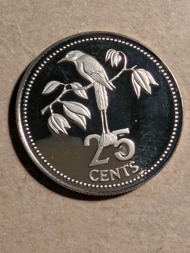 1979 Belize 25 Cents Proof