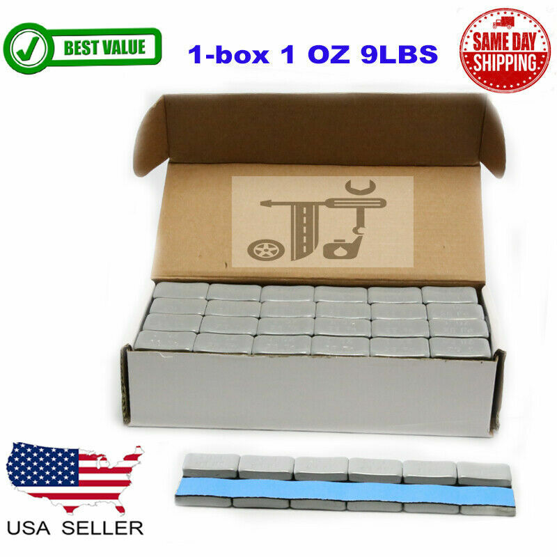 6box 1/4,1/2,1OZ GRAY & BLK WHEEL WEIGHTS STICK-ON ADHESIVE TAPE 54 LB LEAD-FREE