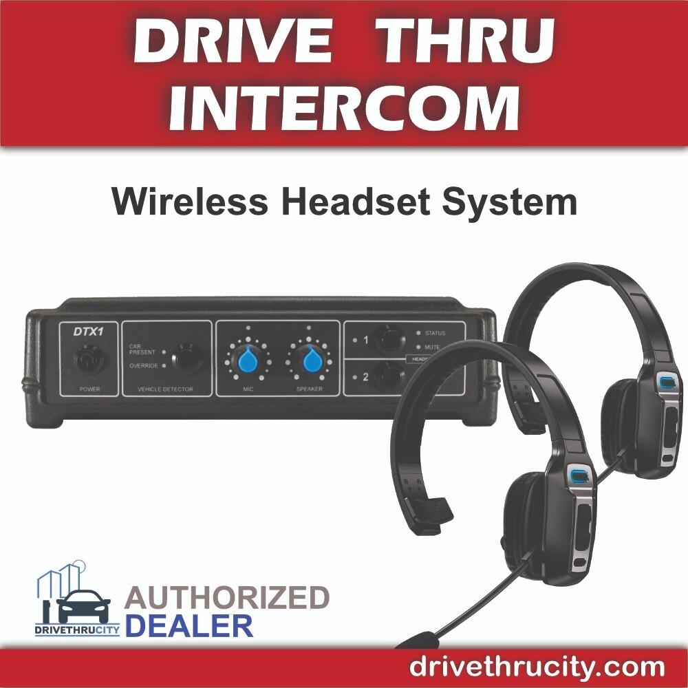 DTX1 Drive Thru Headset Intercom System * KIT,  Base, Mic, Speaker, Sensor, Wire