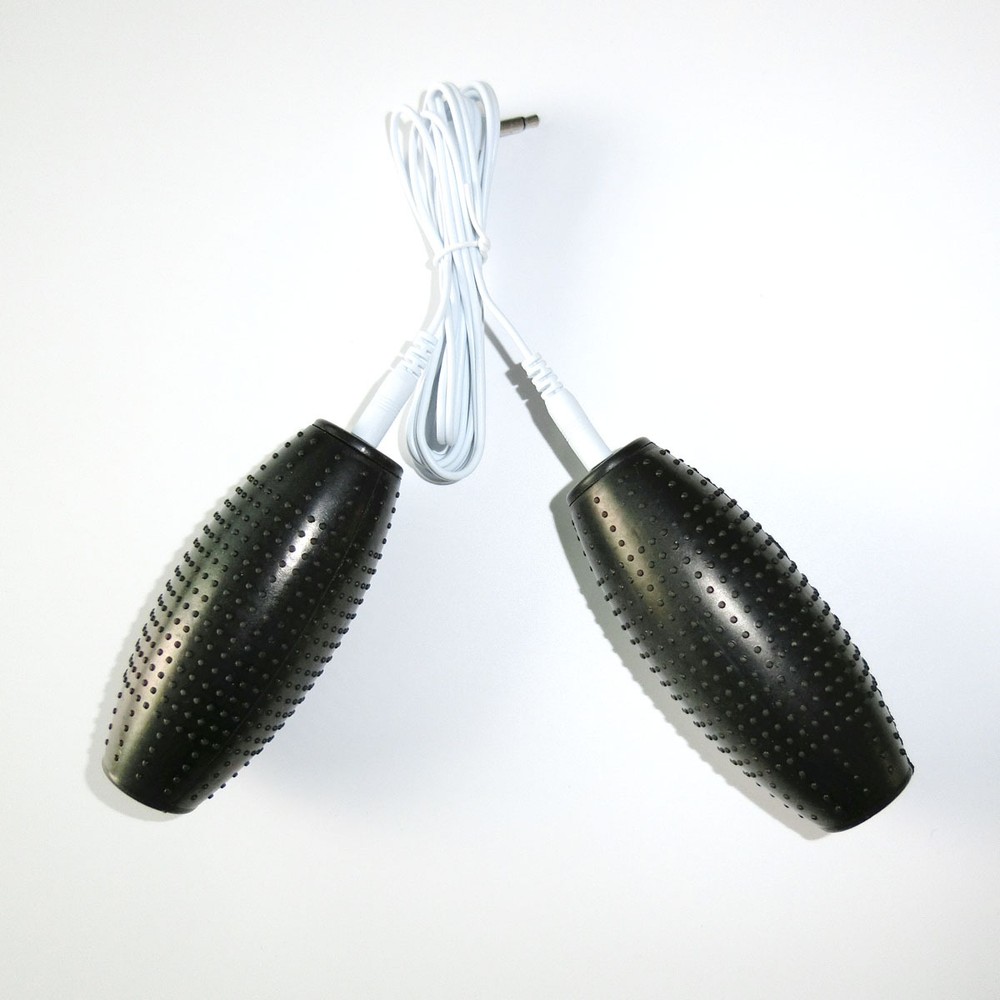 2 Hand Grenade electrode Physiotherapy Accessories With Cable for TENS Machine