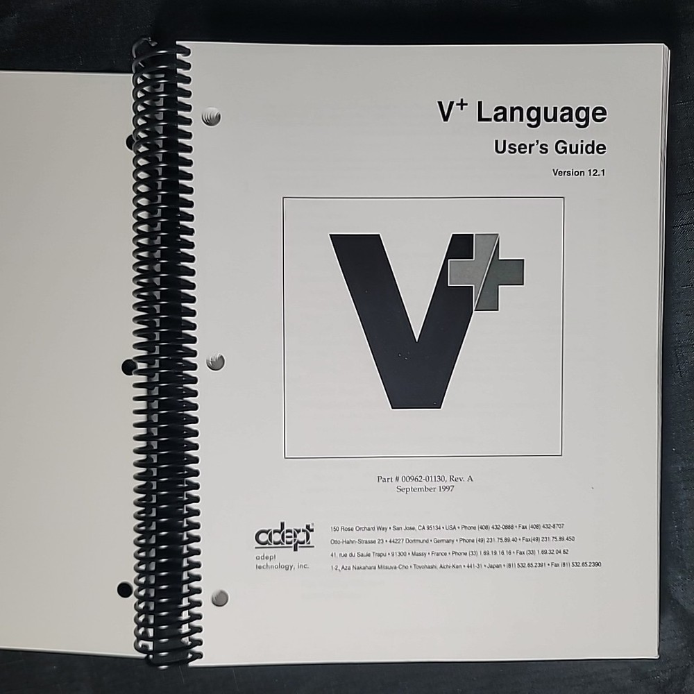 Adept Technology V+ Language Users Guide Version 12.1 Robotic Programming V Plus