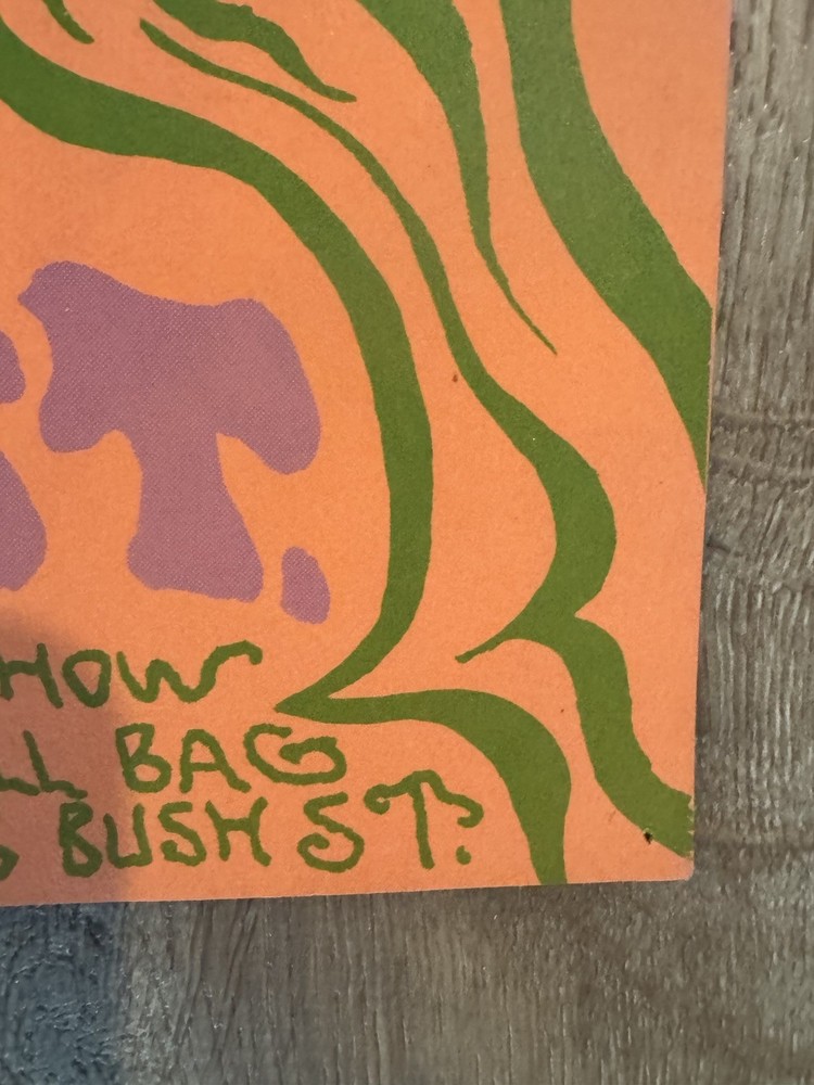 Learning Process at Intersection San Francisco Psychedelic Poster 1960s