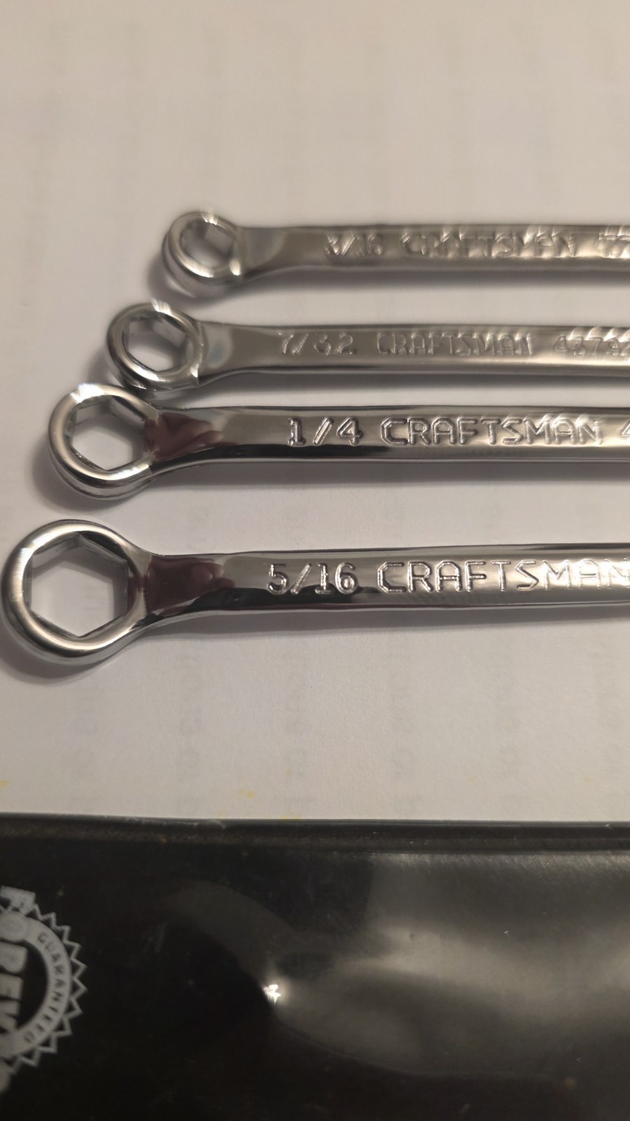 Craftsman Midget Inch 4 Pc Box End Wrench Set New Made In The USA