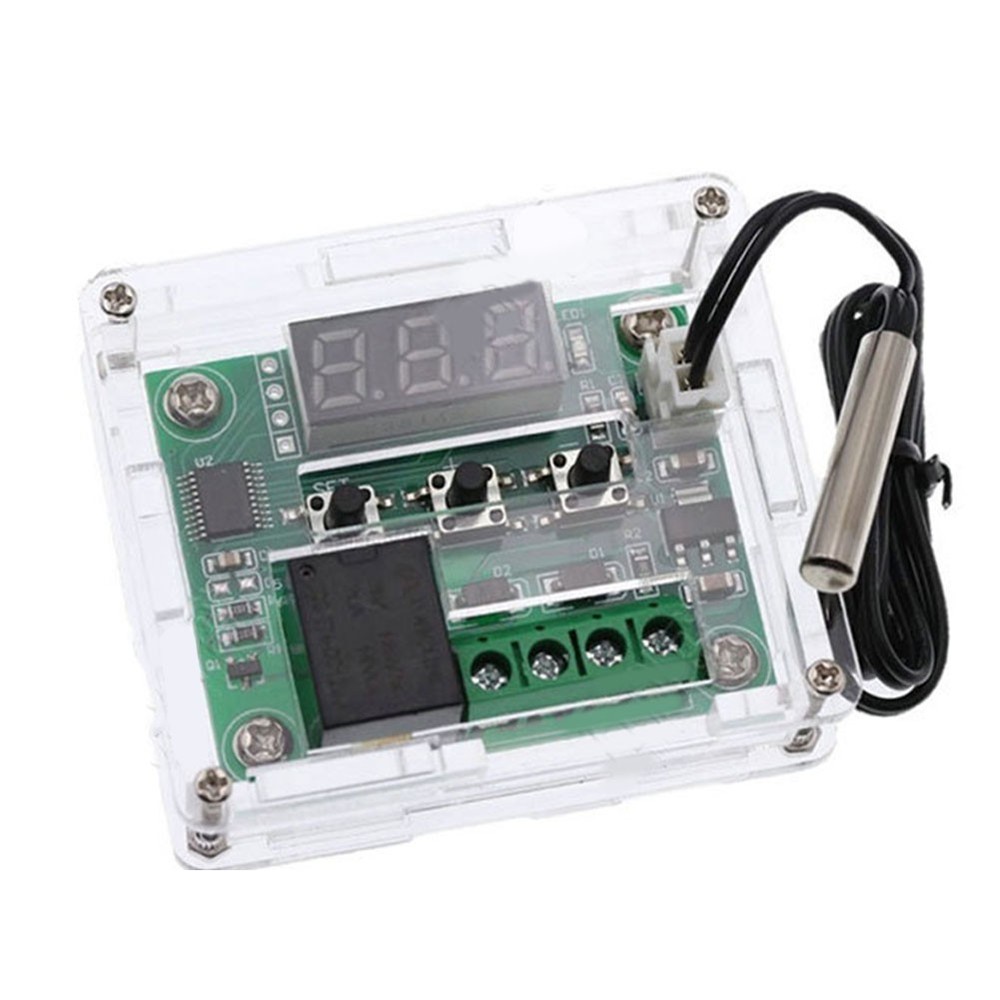 1XDigital Temperature Control Switch Sensor Module 1XAcrylic Clear Box Brand New