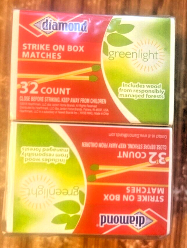 Diamond Strike On Box Matches Greenlight Extra Thick 10 Boxes 32 Each 320 Total