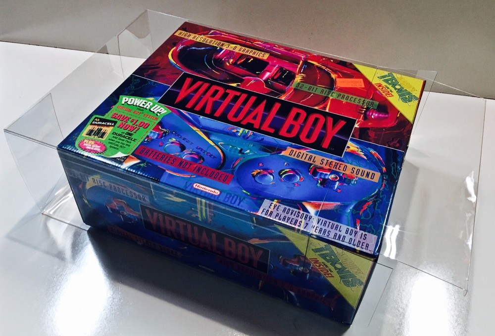 1 Console Box Protector For NINTENDO VIRTUAL BOY Console Boxes! Display Case