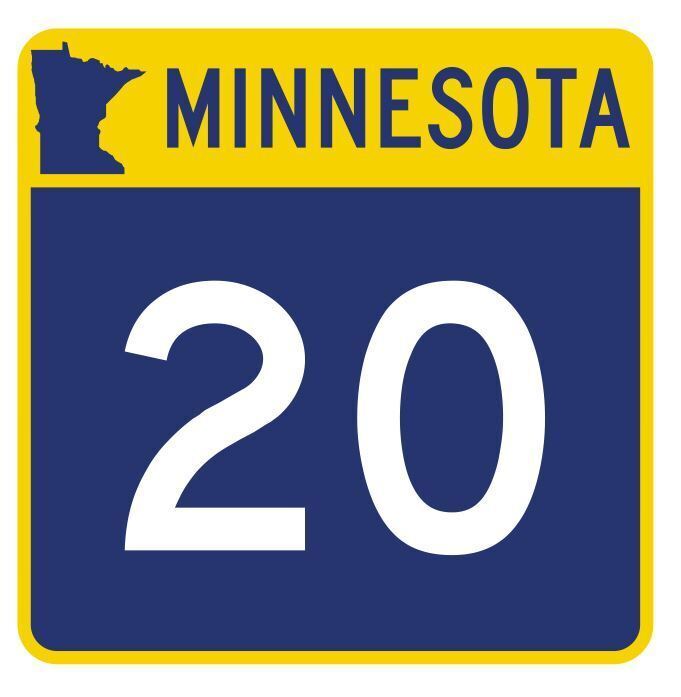 Minnesota State Highway 20 Sticker Decal