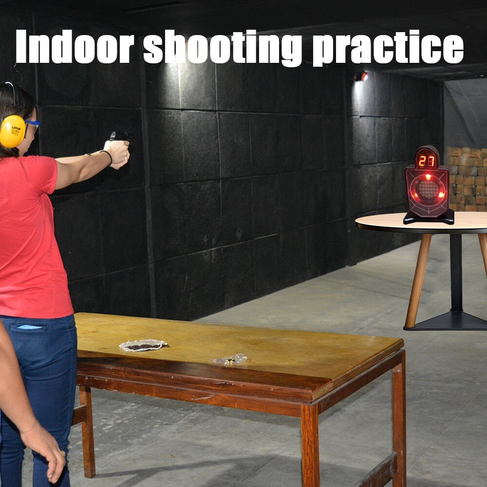 Portable Laser Trainer Target for Dry Fire Practice and Reactive Laser Shooting