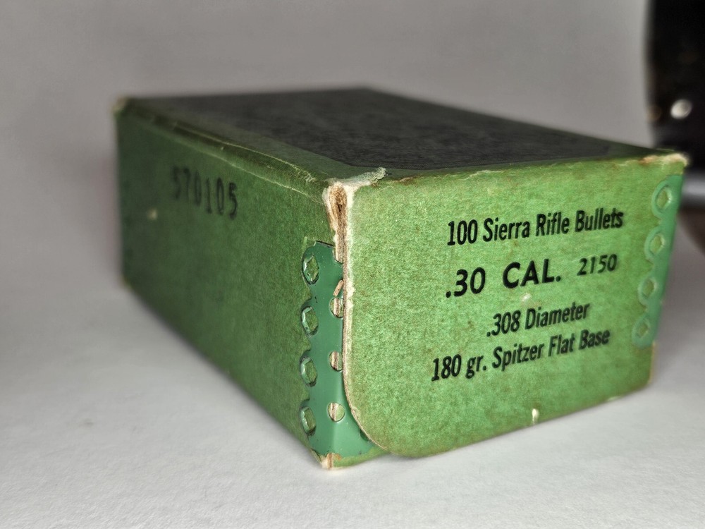 SIERRA BULLETS Ammo BOX EMPTY vintage C2