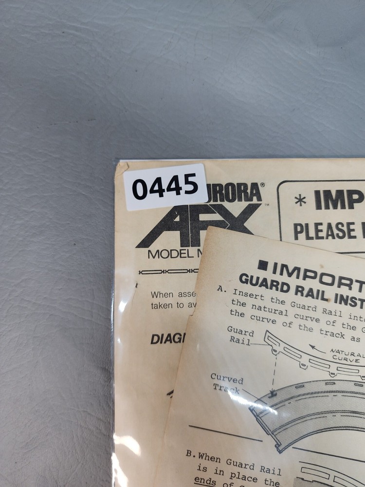 Aurora AFX Documents Sheet