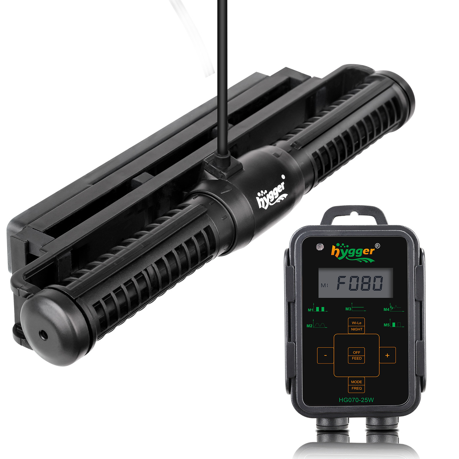 hygger Aquarium DC Gyre Wave Maker 1321-2380GPH Adjustable Cross Flow Wave
