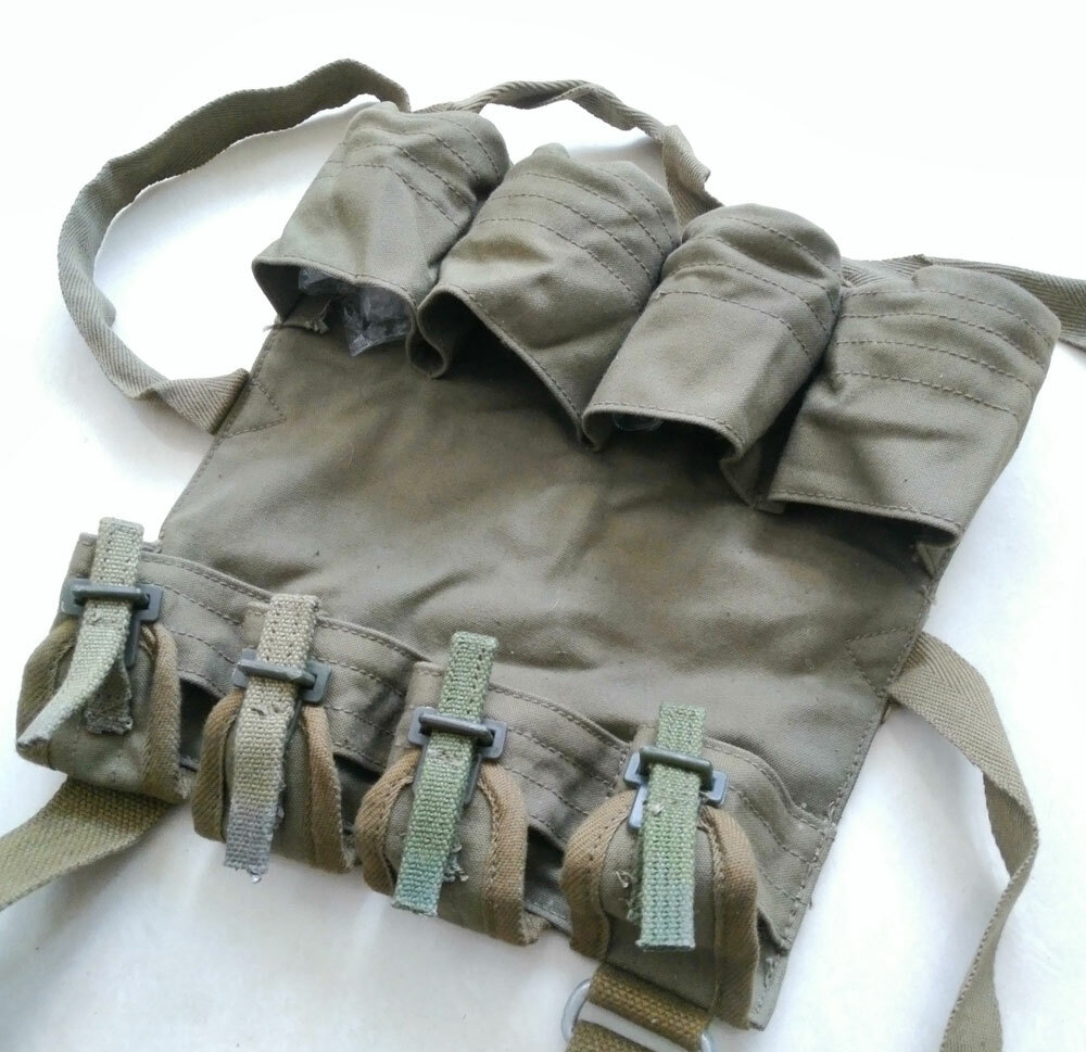 Surplus Chinese Army Type 67 Grenade Pack Pouch Strap Canvas Bag Case Marked