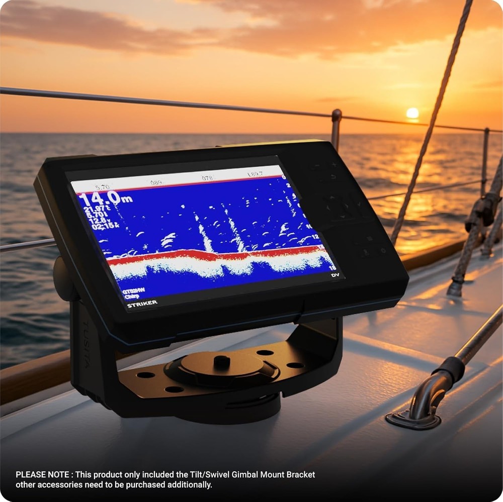 Fish Finder Tilt/Swivel Gimbal Mount Bracket and Knobs Compatible with Garmin...