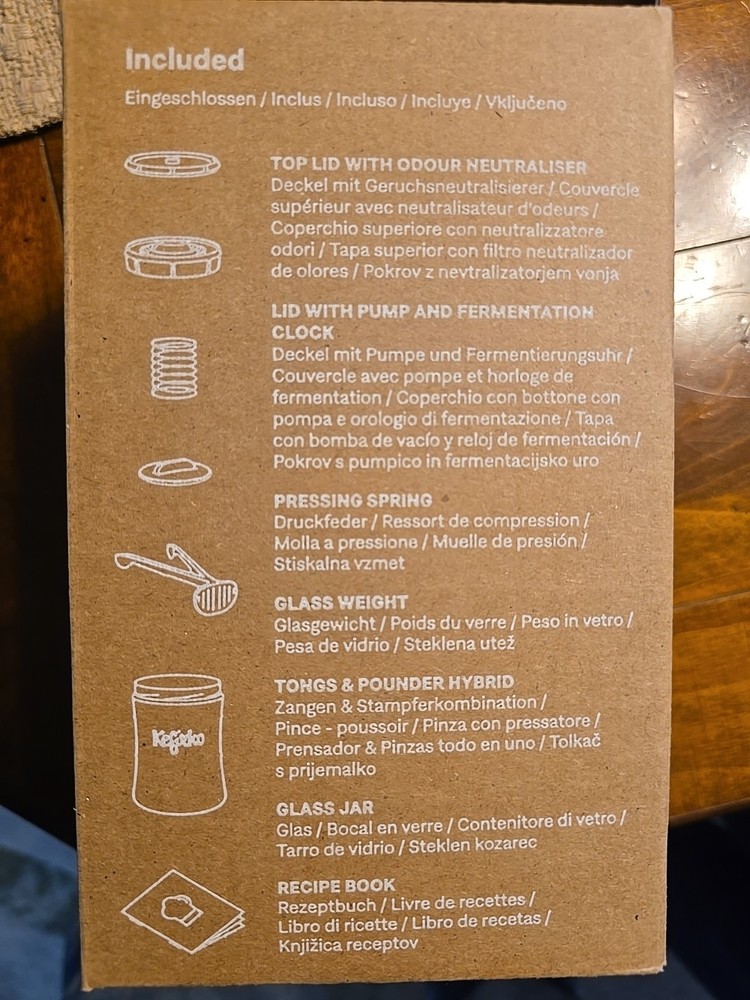 Kefirko Fermentation Kit Vegetables Fermenter Complete Kit with Recipes Book...