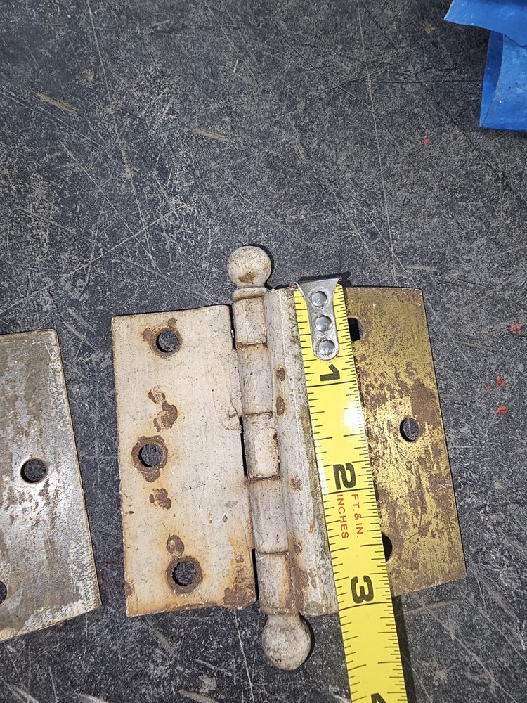 Vintage Brass Ball Tip Butt Door Hinge