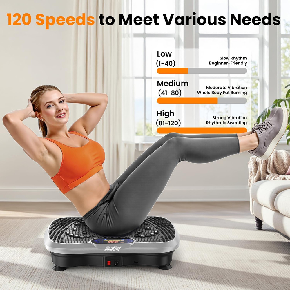 Vibration Plate Exercise Machine – Full Body Shaker Workout Platform for Weight