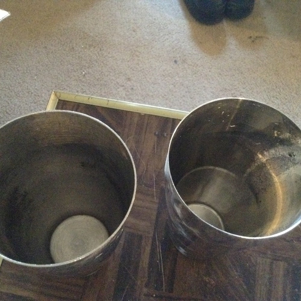 Stainless steel mixing cups