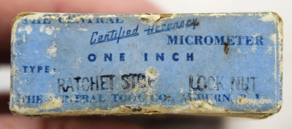 Central Tool 1" Micrometer Ratchet Stop Lock Nut w/Box