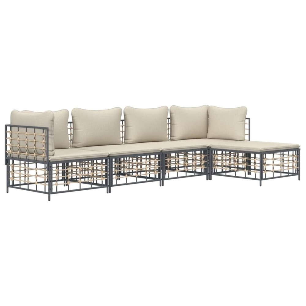 Garden Lounge Set Anthracite