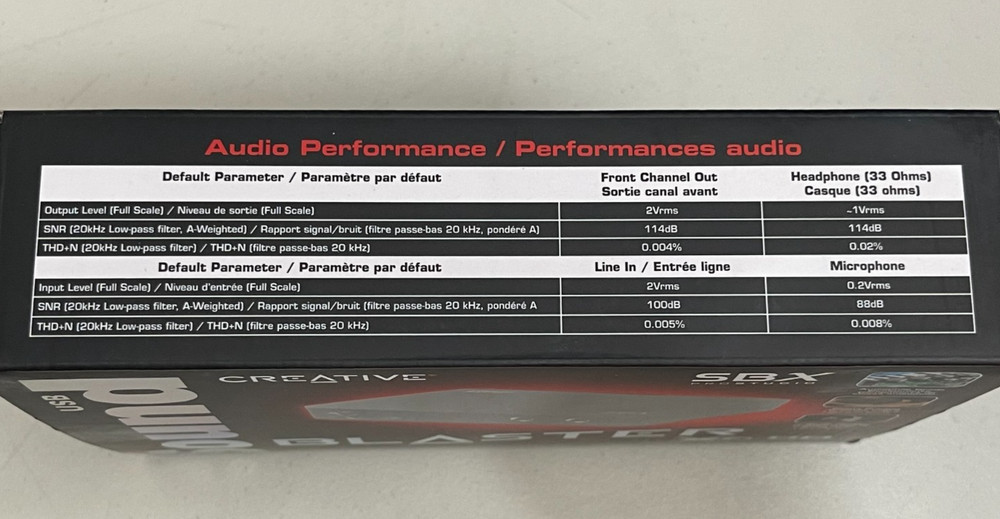 Creative Sound Blaster X-Fi HD External USB Computer Audio System /Preamp SB1240