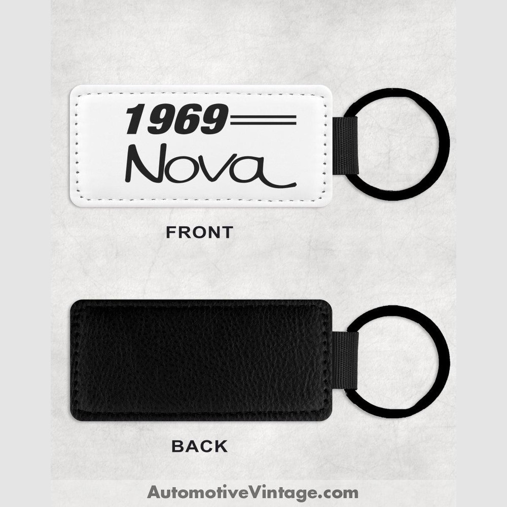 1969 Chevrolet Nova Leather Car Keychain
