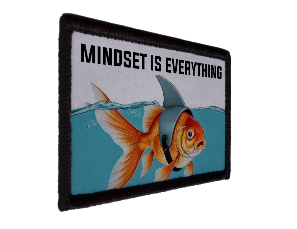 Mindset is Everything Think Big Fish Shark Patch Morale Hook [sub]