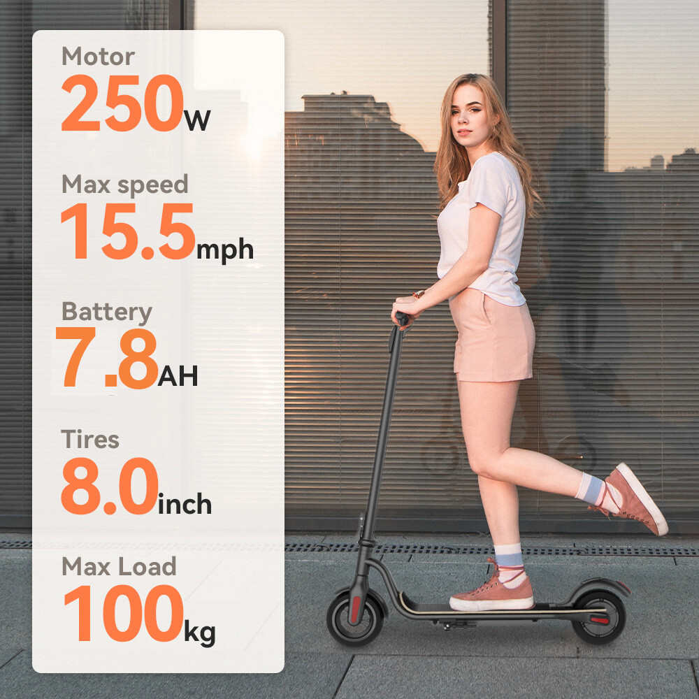 2025 Adult Electric Scooter Foldable Long Range High Speed 25KM/H Urban Commuter