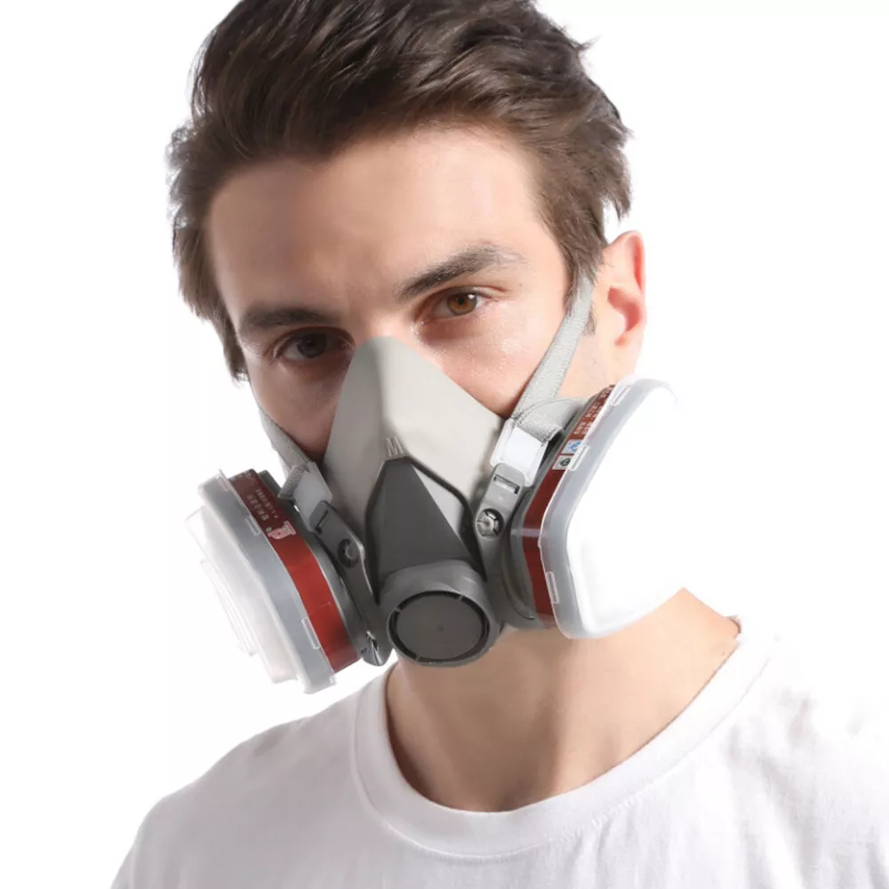 PRO 6200 Half Face Gas Mask Cover Painting Spraying Respirator Work Facepiece
