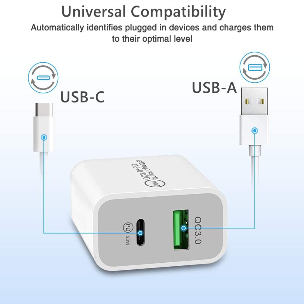 For iPhone 14 13 12 11 20W Fast Charger Block USB Type C Wall Power Adapter Lot