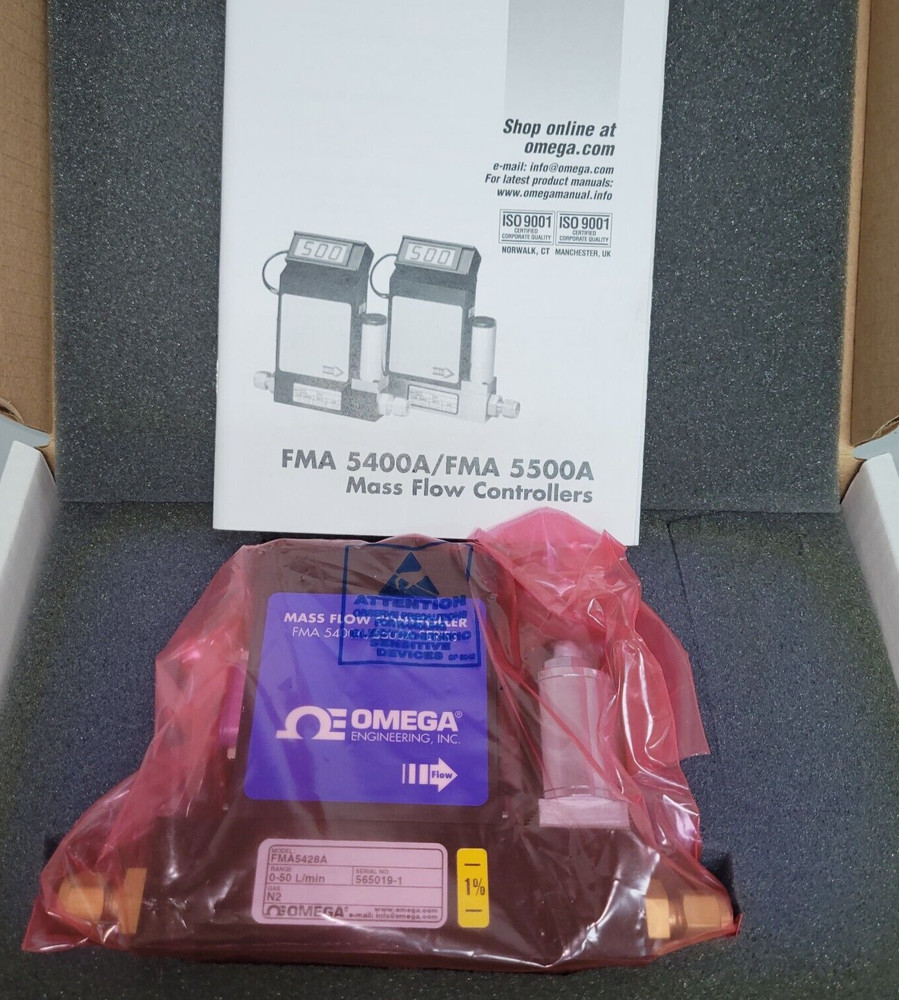 Omega Mass Flow Controller FMA5428A, 0-50SLM CE (B561)
