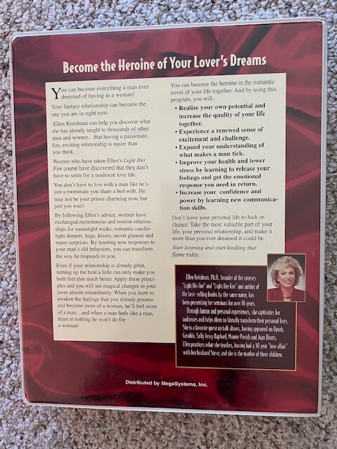 Light His Fire Light Her Fire 24 Cassette Program For Couples With New Workbooks