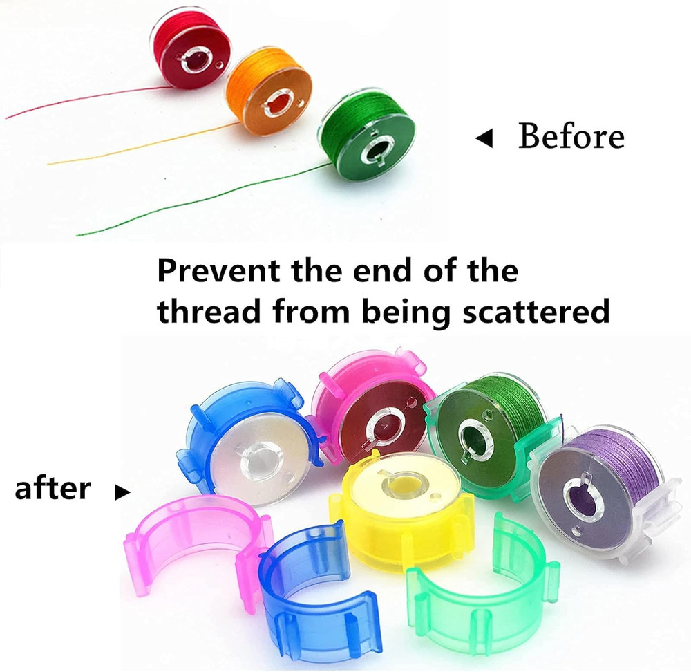 70Pcs Thread Spool Huggers -Thread Spool Savers/Bobbin Holders/Bobbin Clamps/Sew