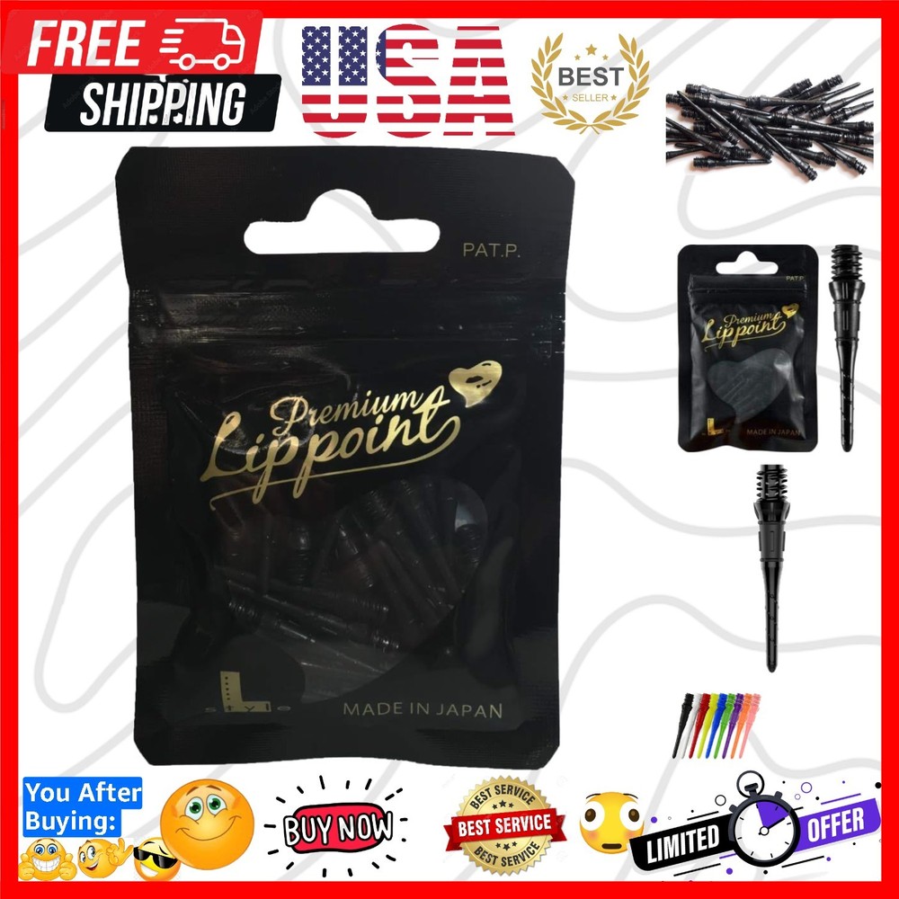 Lippoint | Soft Tip Dart Points | 2BA Thread | 3 Lengths | 30 & 60 Count
