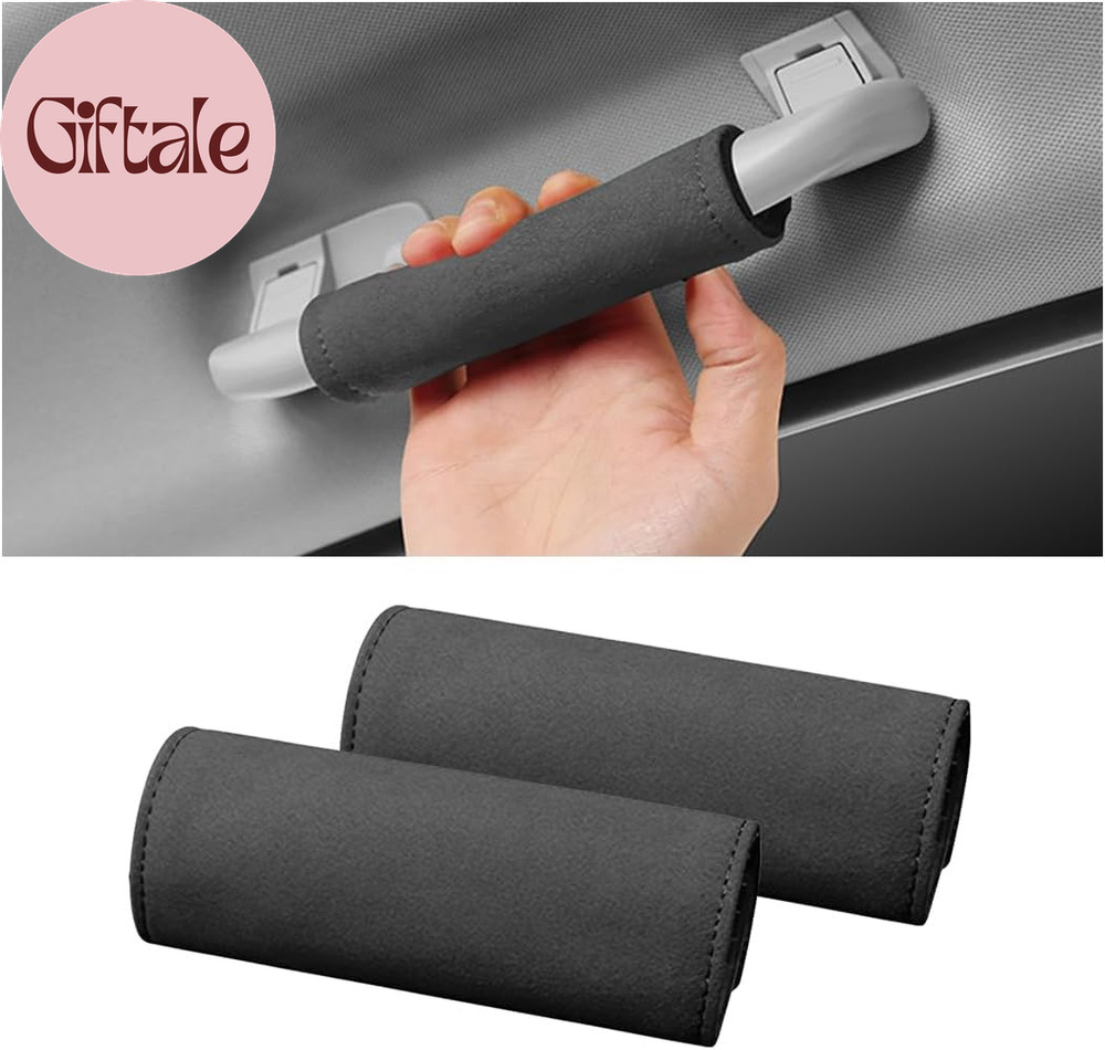 2PCS Car inside Door Handle Protector, Durable Leather, Anti-Scratch Cover for A