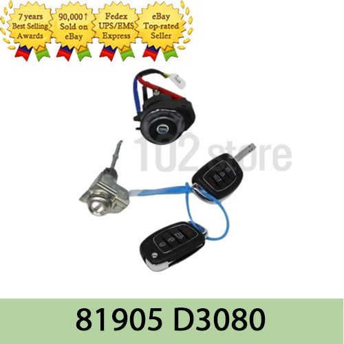 OEM 81905D3080 Key & Cylinder Set - Lock For Hyundai Tucson _No Tariffs In US