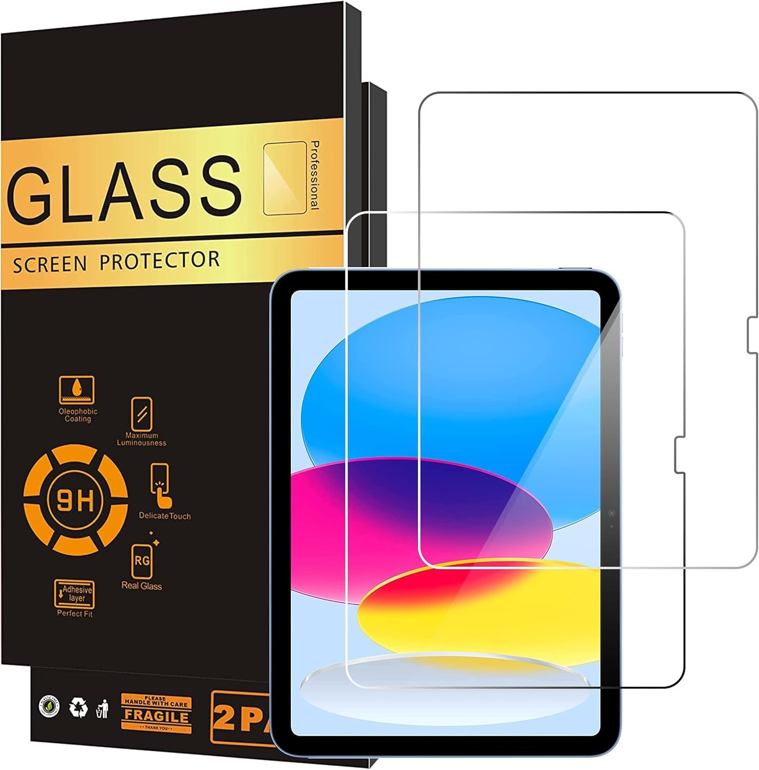 2-Pack Screen Protector For iPad (A16) 11th Gen (2025) iPad 10th Gen / 10.2 inch