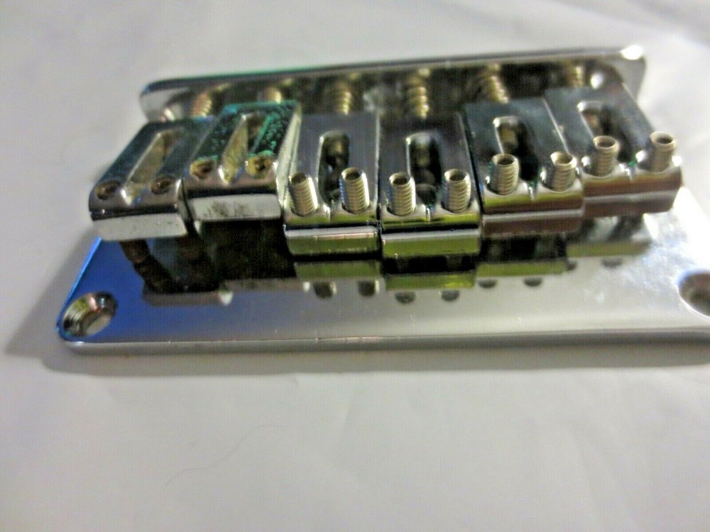 Guitar Hardtail Bridge- 6 string- chrome- item ht903