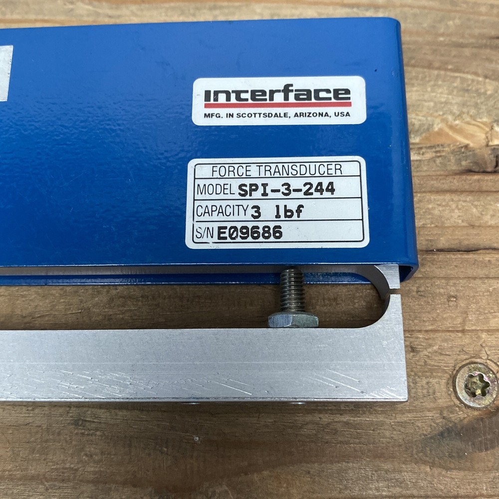 Interface SPI-3-244 Transducer Load Cell 3lbf Used Untested