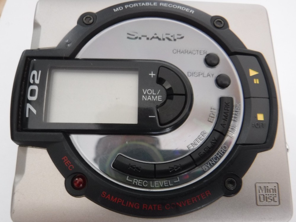 Sharp MD-MS702 Portable Minidisc Player Recorder Untested No Charger AS IS