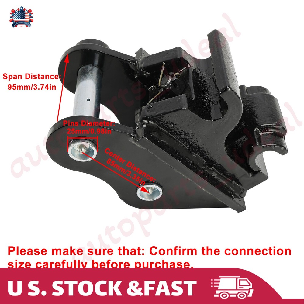 Quick Hitch Coupler Attachments For 0.8T-2Tons Mini Excavators