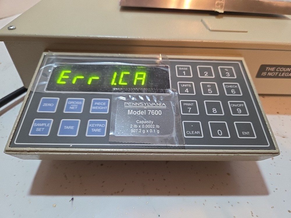 Pennsylvania Scale Model 7600 S Class 3 - Needs Calibration Read