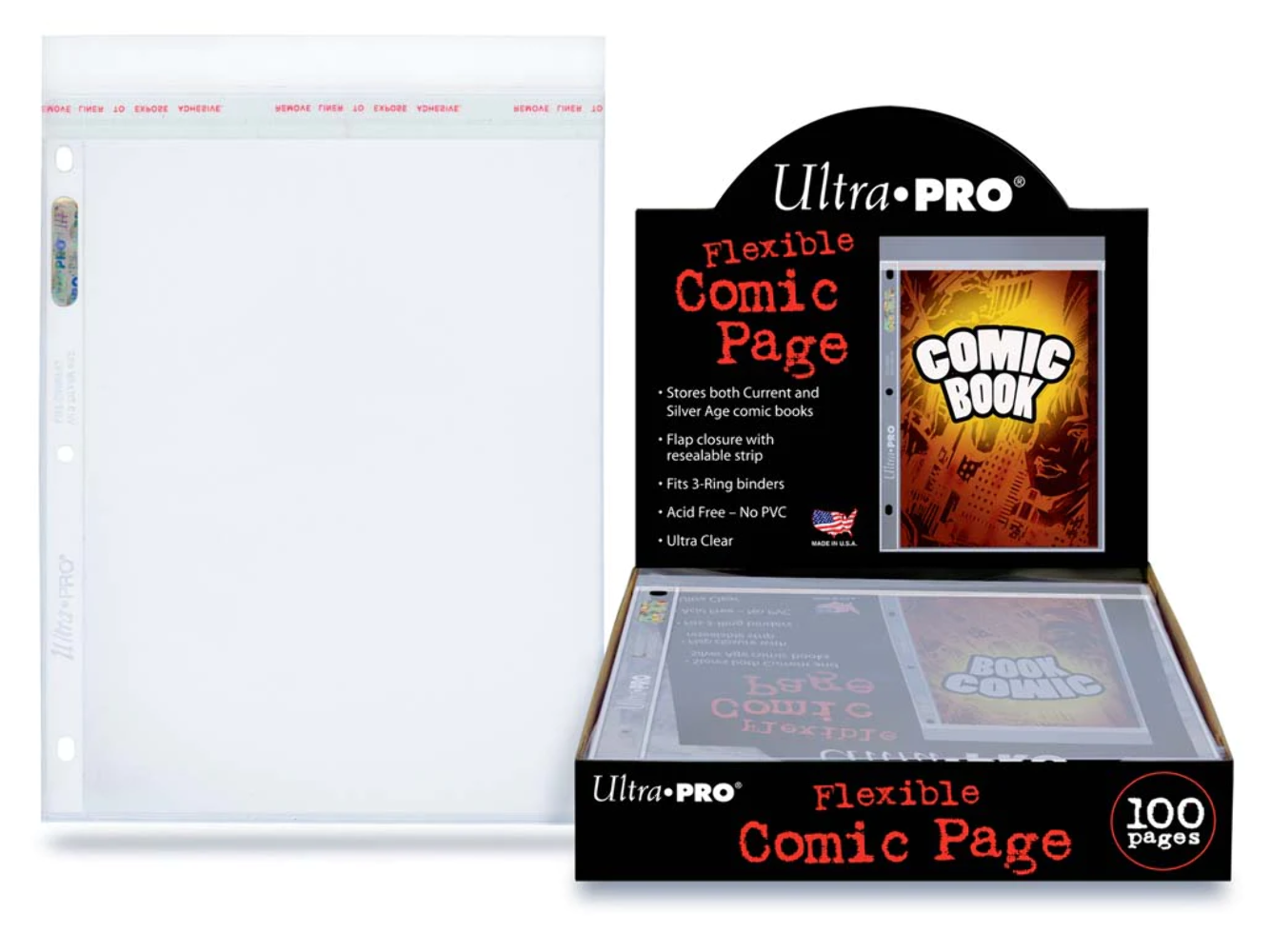 Flexible Current and Silver Age Size Comic Pages (100ct)
