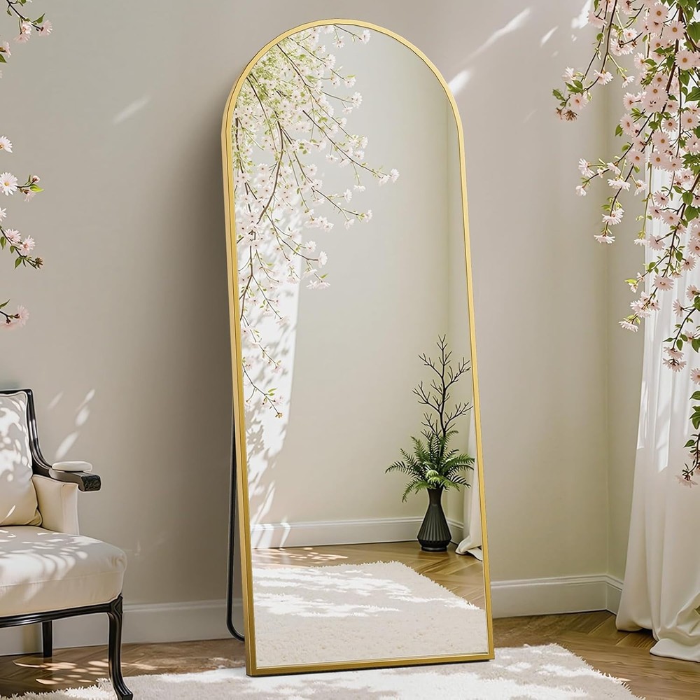 Arched Full Length Mirror with Stand