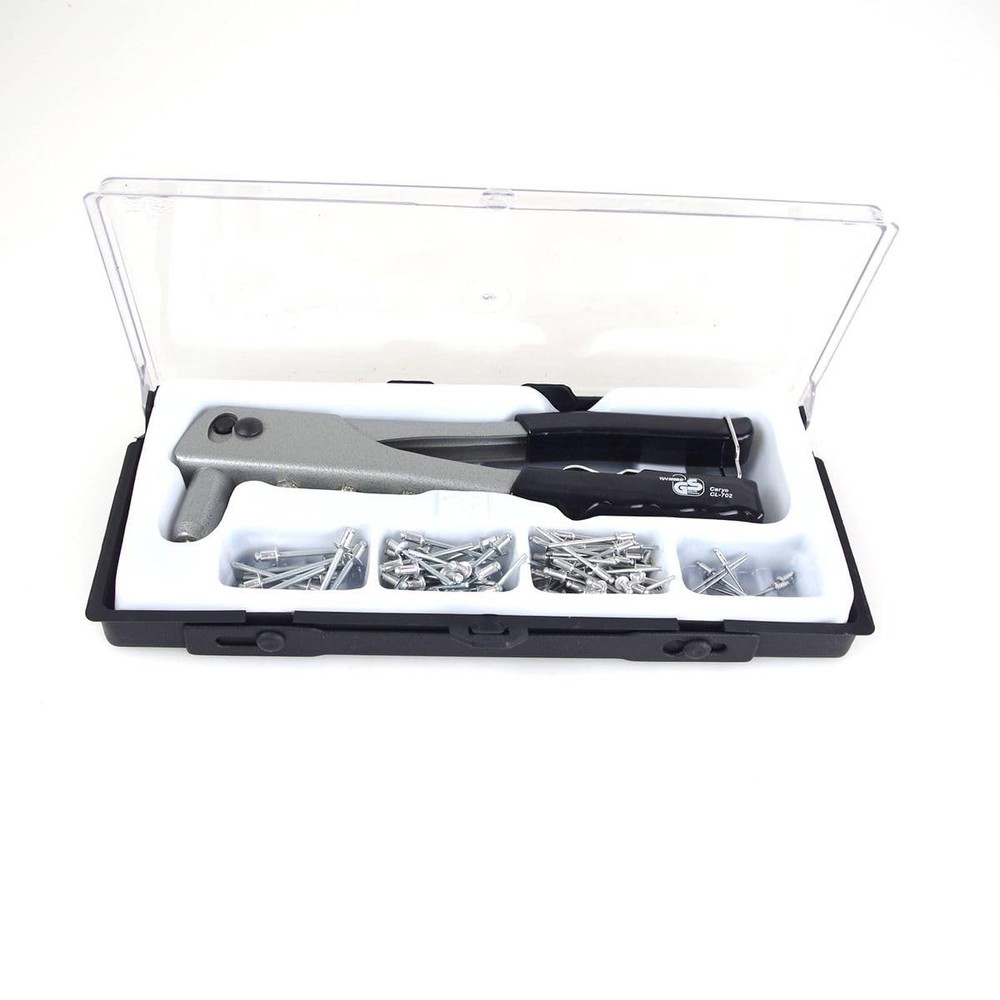 Riveter set including 100 rivets
