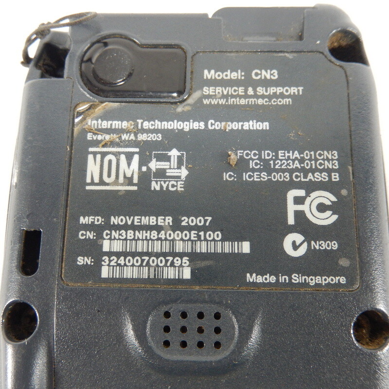 Untested Intermec CN3 Handheld Mobile Computer Barcode Scanner Parts or Reapair
