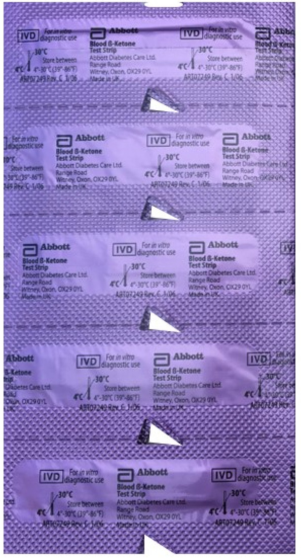 100 Blood Ketone Test Strips, Precision Xtra - Compatible